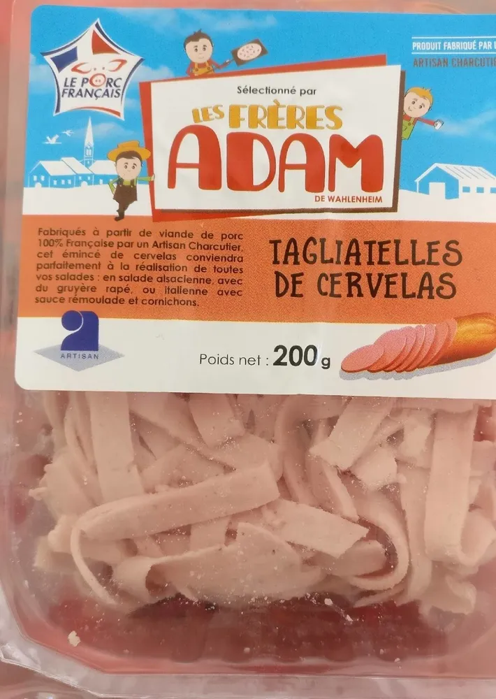 Tagliatelles de cervelas
