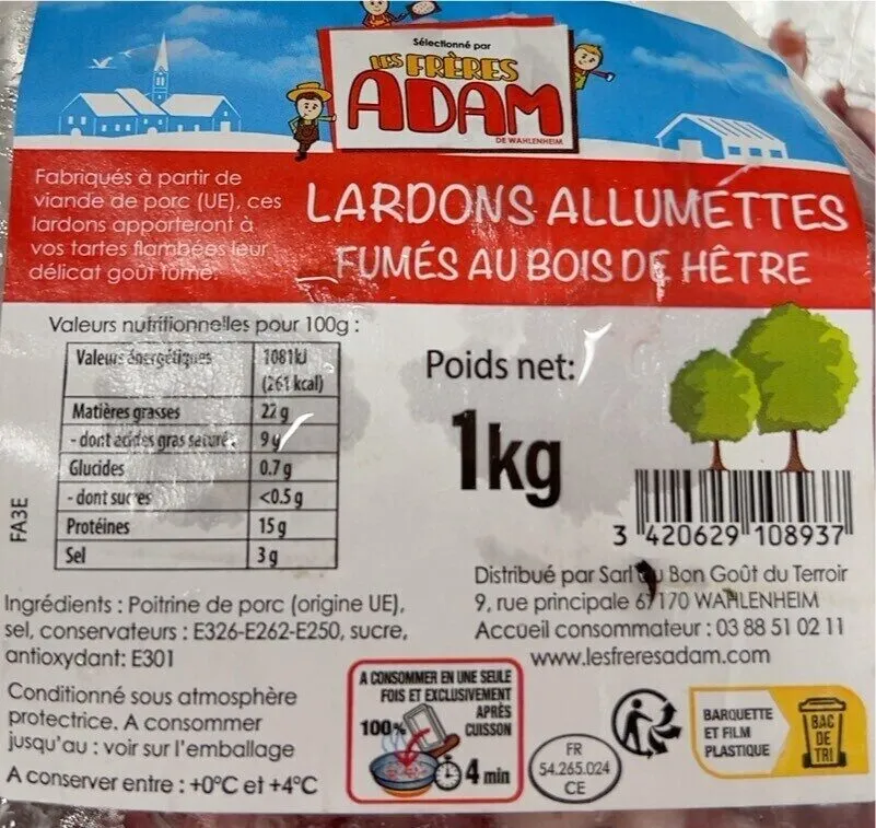 Lardons allumettes