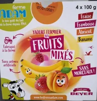 Yaourt fermier aux fruits mixés