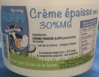 Crème épaisse 30% MG