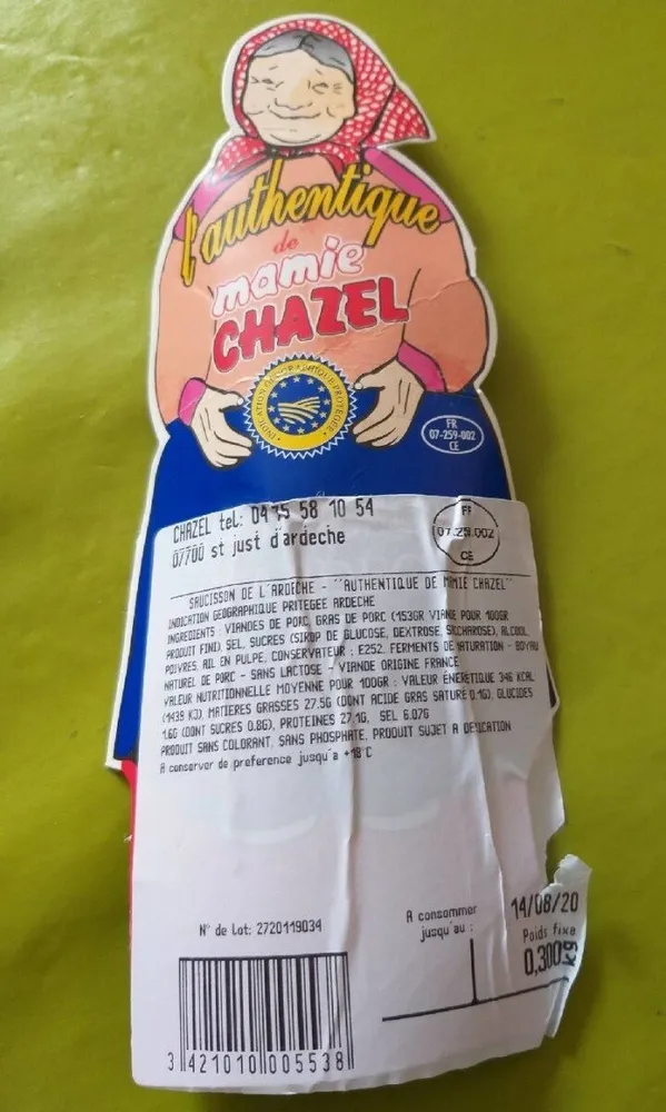 L'authentique de mamie Chazel