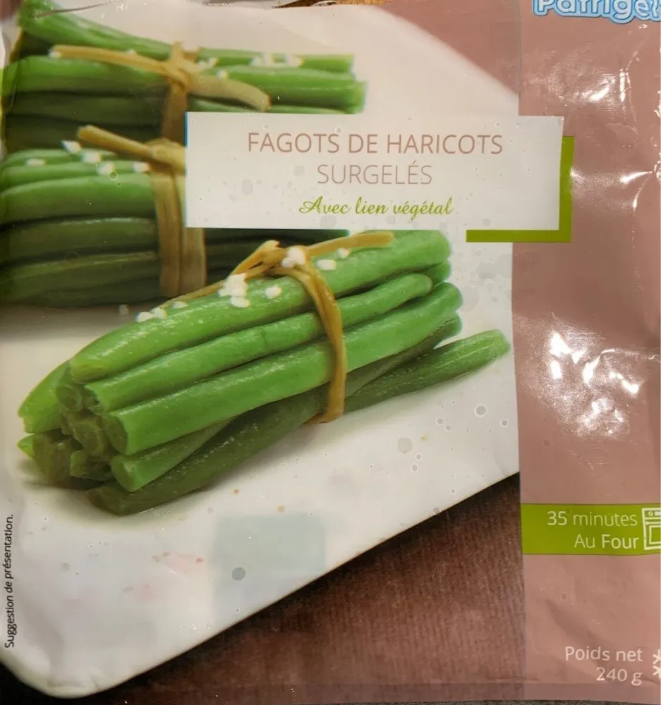 Fagots de haricots surgeles