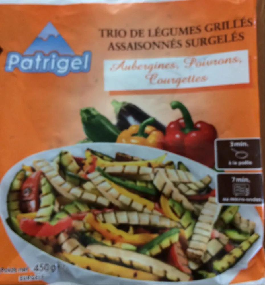 Trio de légumes grillés assaisonnés