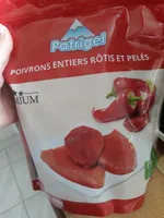 Poivrons entiers rôtis et pelés