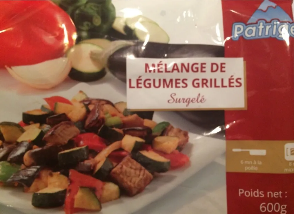Mélange de légumes grillés surgelé