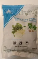 Persil et ail coupés