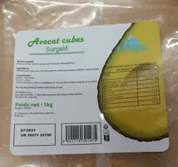 Avocat cubes surgelé