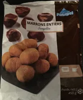 Marrons entiers surgelés