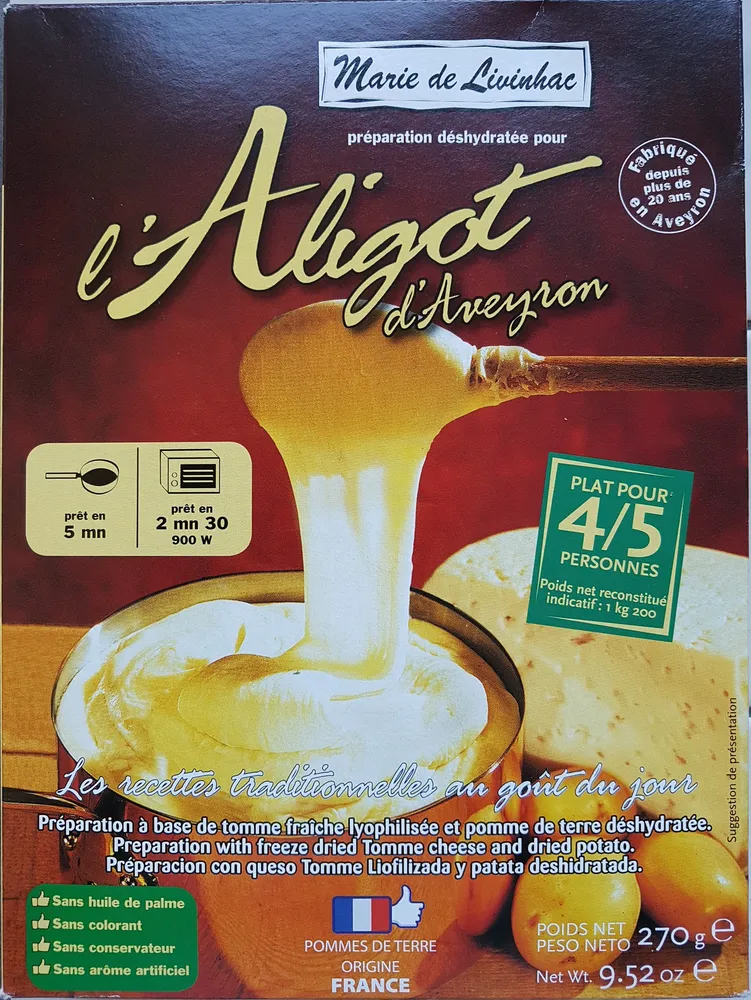 Préparation Pour Aligot D'aveyron
