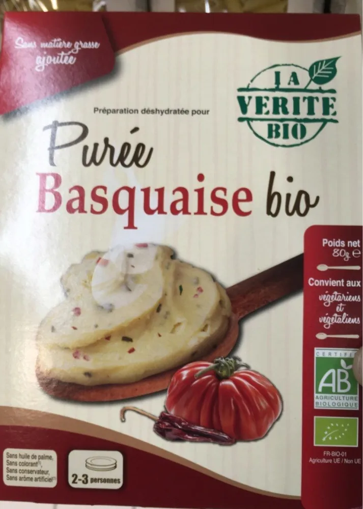 Puree basquaise bio