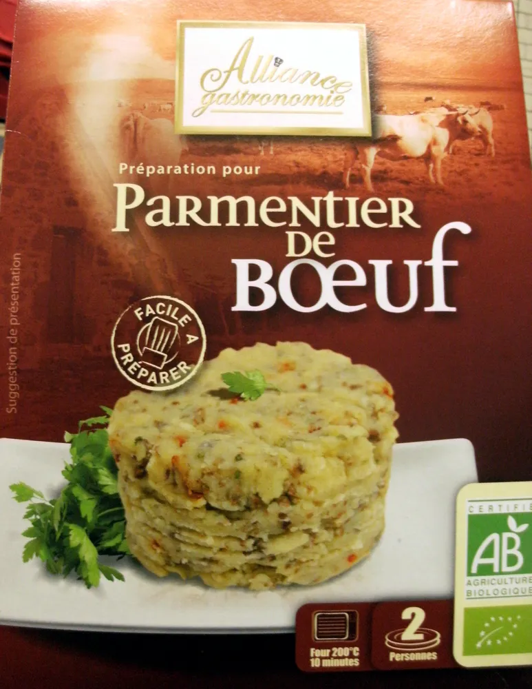 Préparation pour Parmentier de boeuf