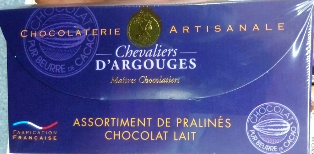 Assortiment de pralinés chocolat lait