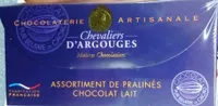 Assortiment de pralinés chocolat lait