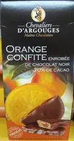 Orange Confite enrobée de Chocolat Noir