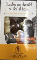 Sucettes au chocolat au lait et blanc
