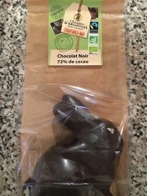 Lapin en chocolat noir 72%