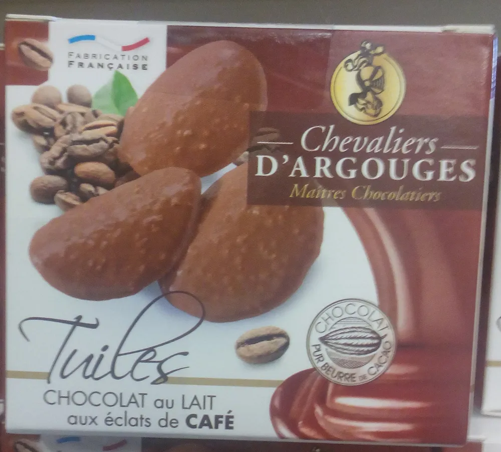 Tuiles Chocolat au Lait aux Éclats de Café