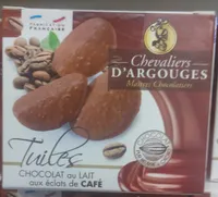 Tuiles Chocolat au Lait aux Éclats de Café
