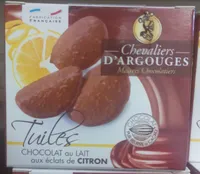 Tuiles Chocolat au Lait aux Éclats de Citron