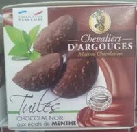 Tuiles Chocolat Noir aux Éclats de Menthe