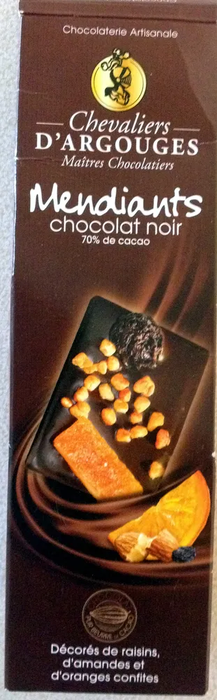 Mendiants chocolat noir