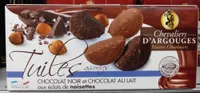 Tuiles assorties chocolat noir et chocolat au lait