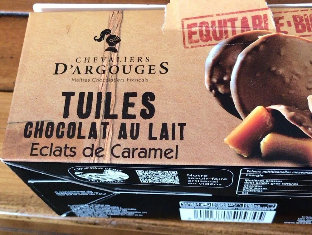 Tuiles chocolat lait