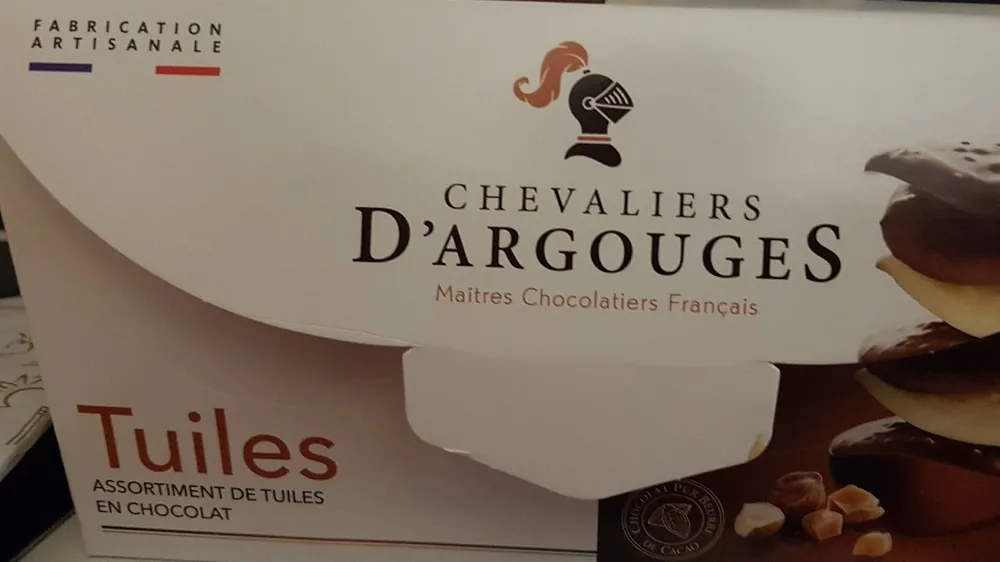 Tuiles en chocolat