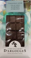 Chocolat noir 70% et éclats d'orange