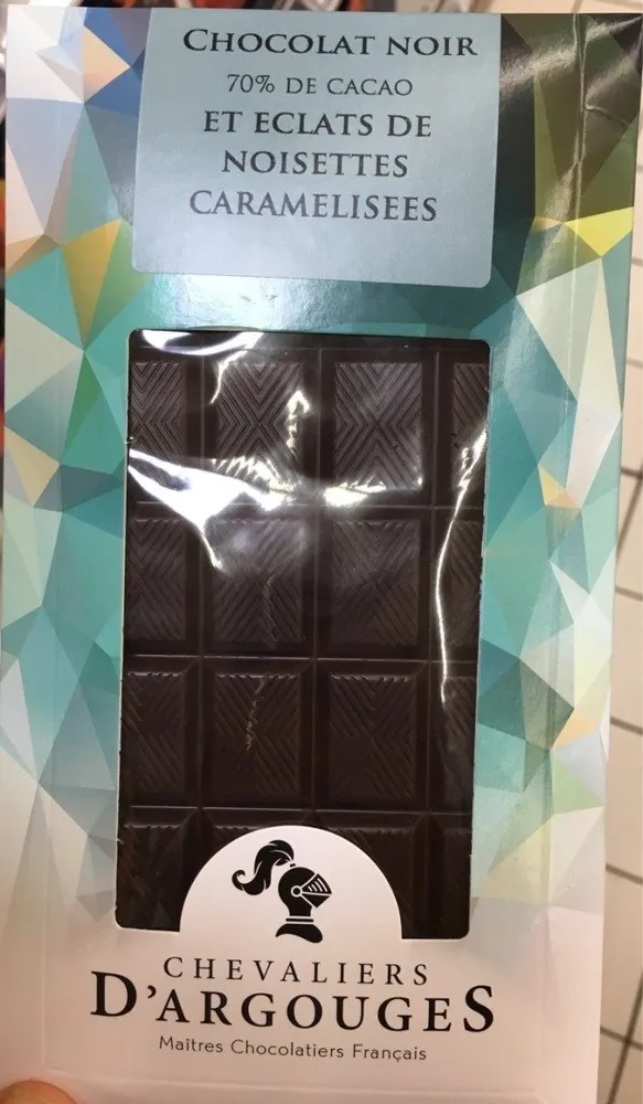 Chocolat noir et noisettes caramelisées