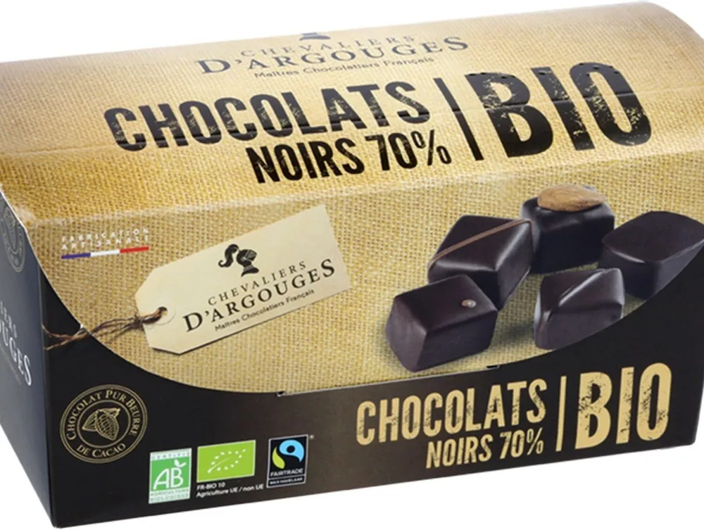 Chocolats noirs 70% bio