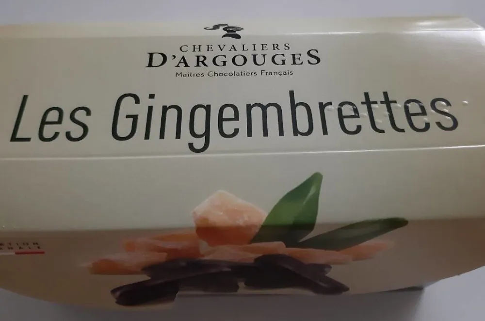 Les Gingembrettes, chocolat noir 70% de cacao