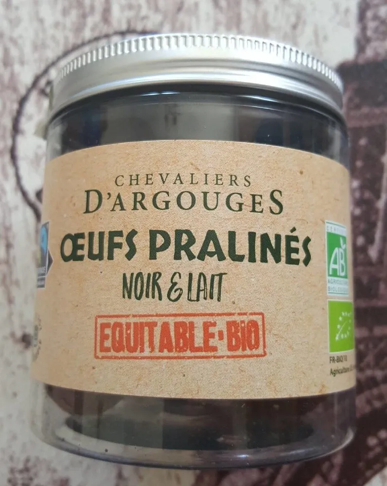 Oeufs pralinés noir et lait