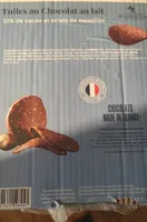Tuiles au chocolat au lait