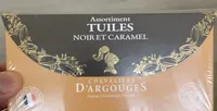 Assortiment tuiles noir et caramel