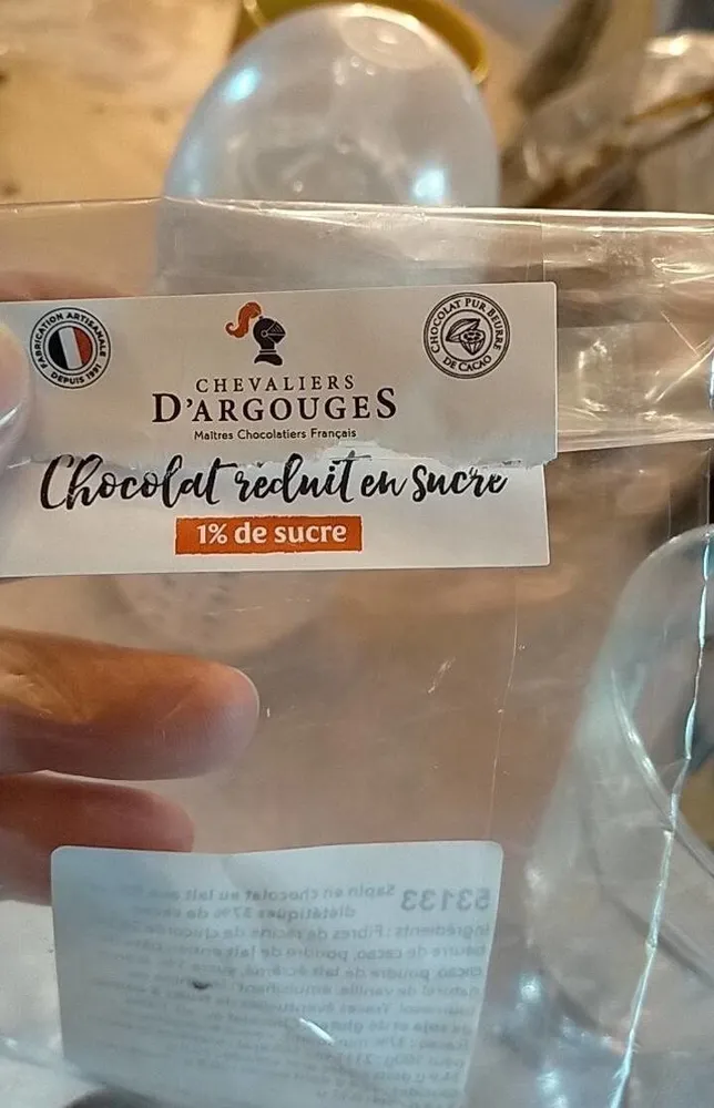 Chocolait réduit en sucre