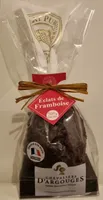 Œuf en chocolat noir de cacao aux pep de framboise