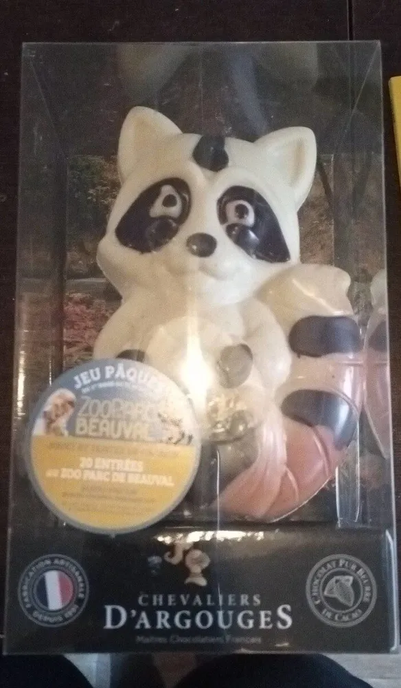Raton laveur au chocolat blanc