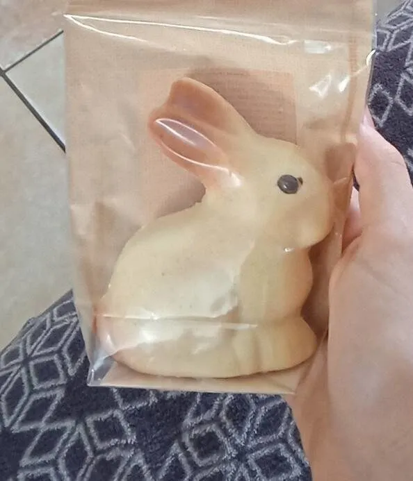 Lapin au chocolat blanc BIO