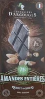 Chocolat noir 71 Amandes entières