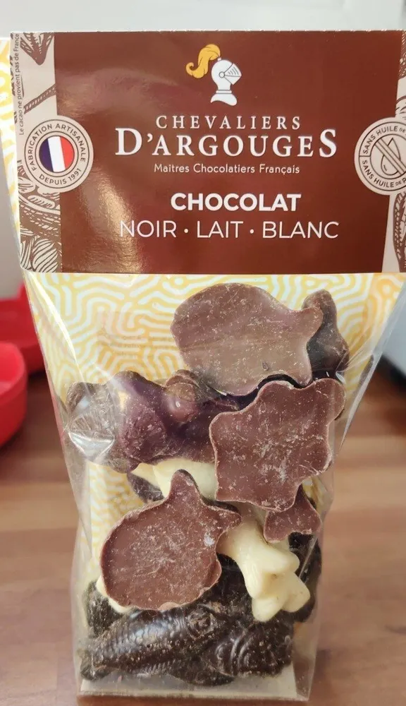 Friture en chocolat lait blanc noir