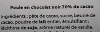 Poule en chocolat noir 70% de cacao