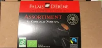 Assortiment de chocolats noir 72% de cacao