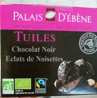 Tuiles chocolat noir éclats de noisettes