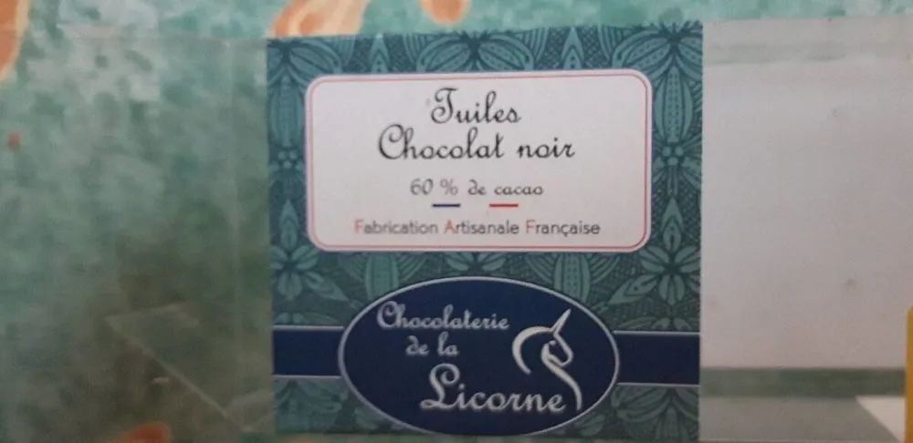 Tuiles chocolat noir