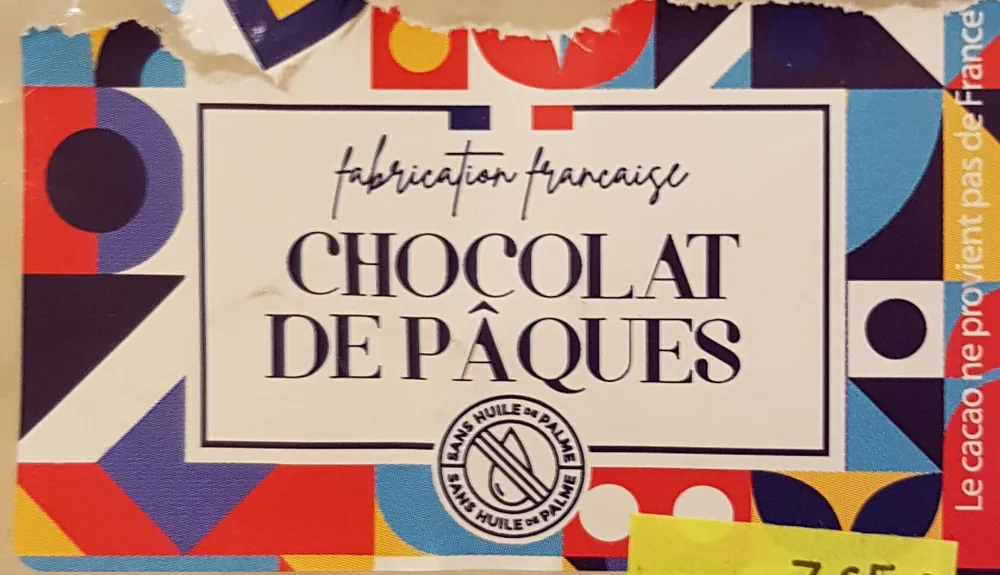 Chocolat de pâques
