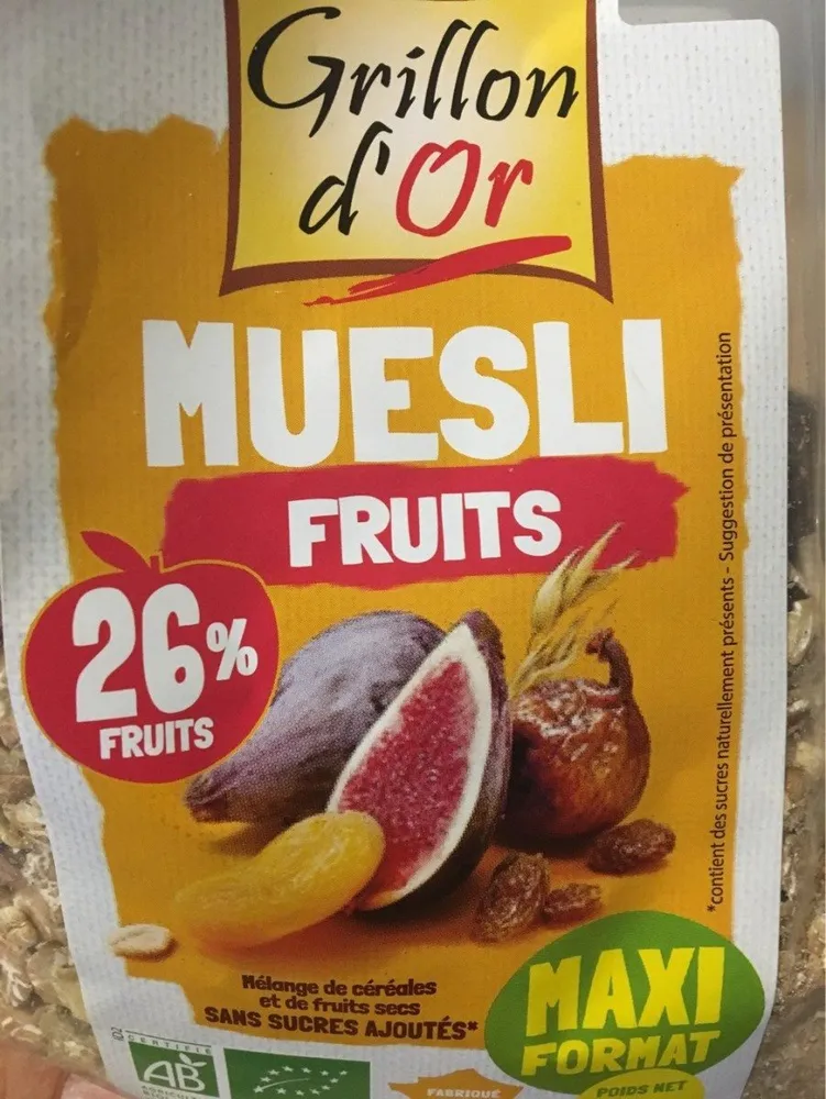 Muesli fruits