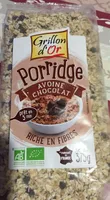 Porridge avoine chocolat