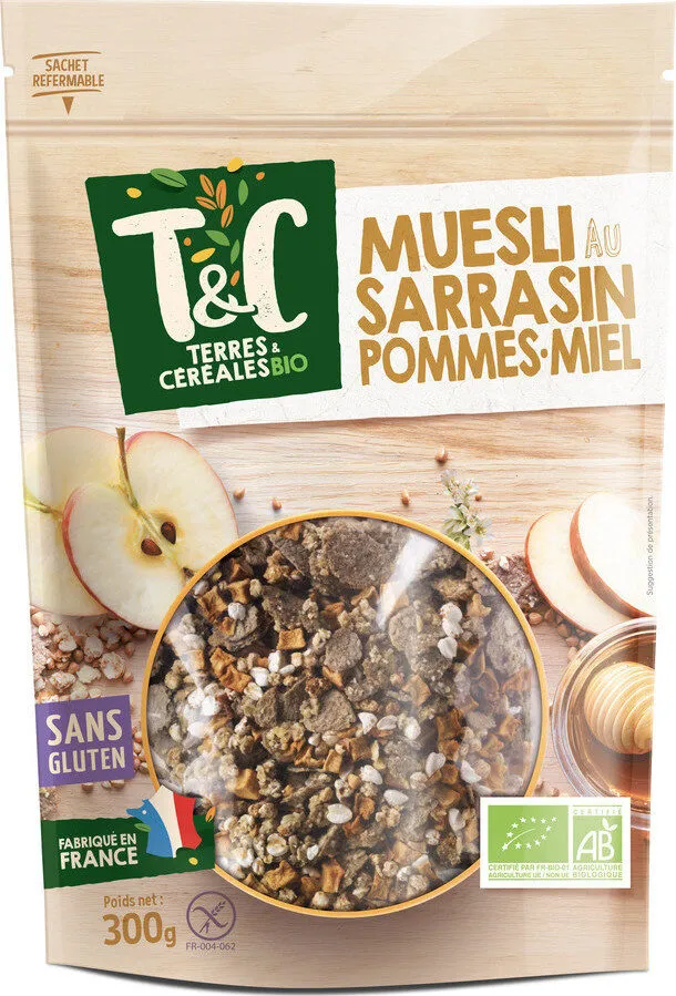 Muesli sarrasin pommes et miel
