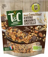 Muesli avoine amandes chocolat
